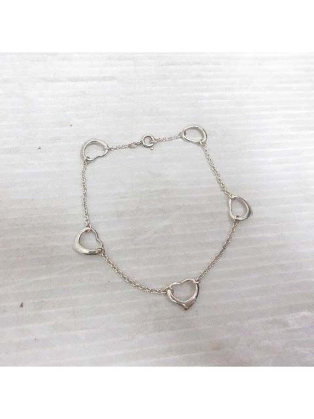 Tiffany & Co Open Heart Bracelet Silver Elsa Peretti